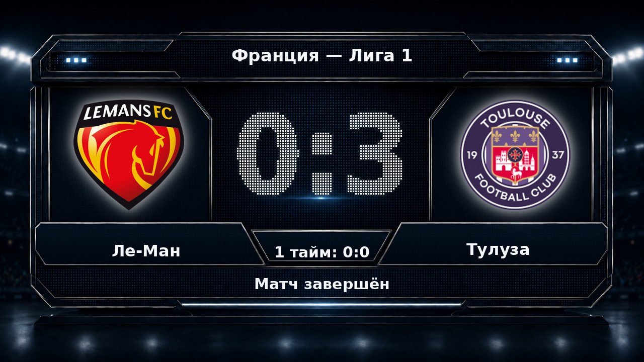 Ле-Ман — Тулуза: результат матча