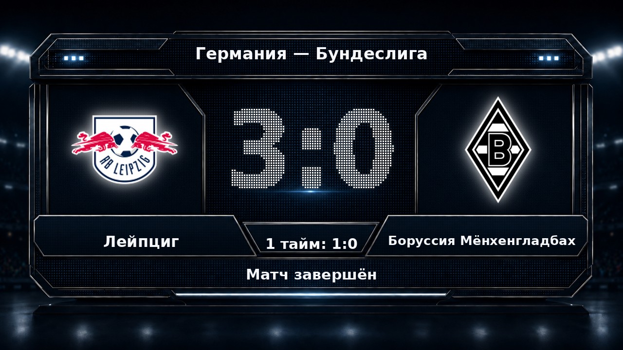 Лейпциг — Боруссия Мёнхенгладбах: результат матча