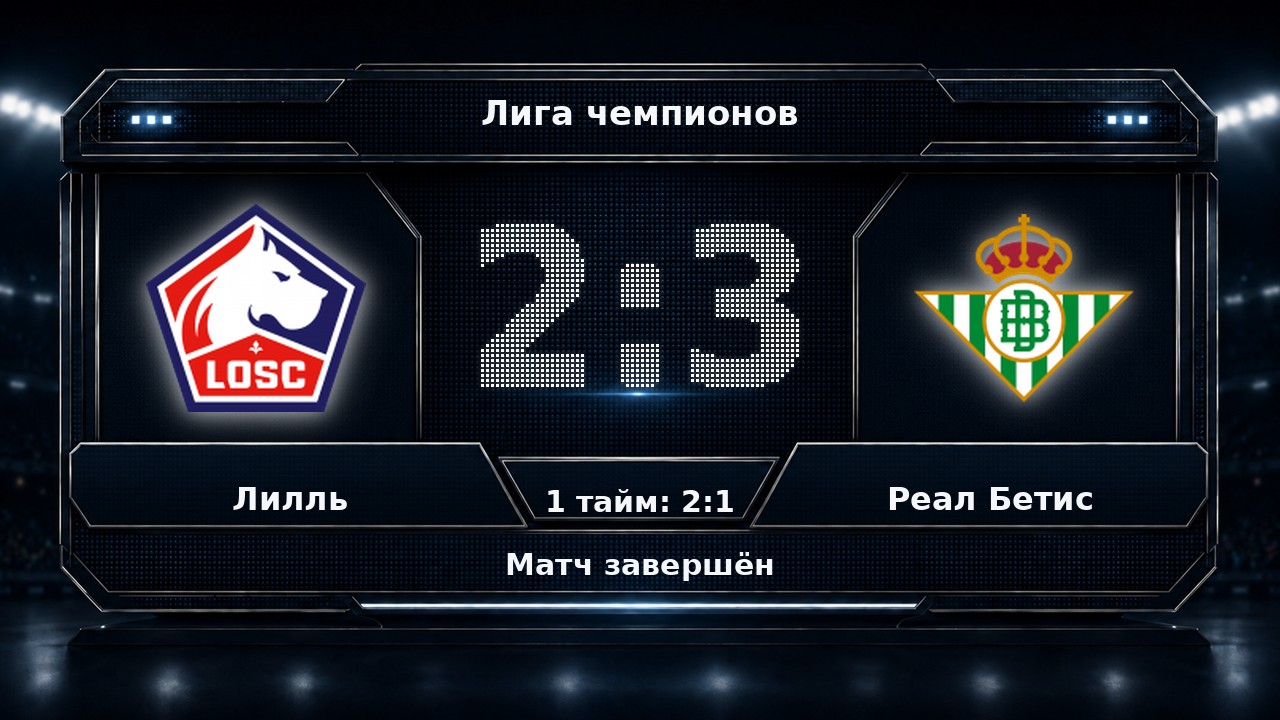 Лилль — Реал Бетис: результат матча