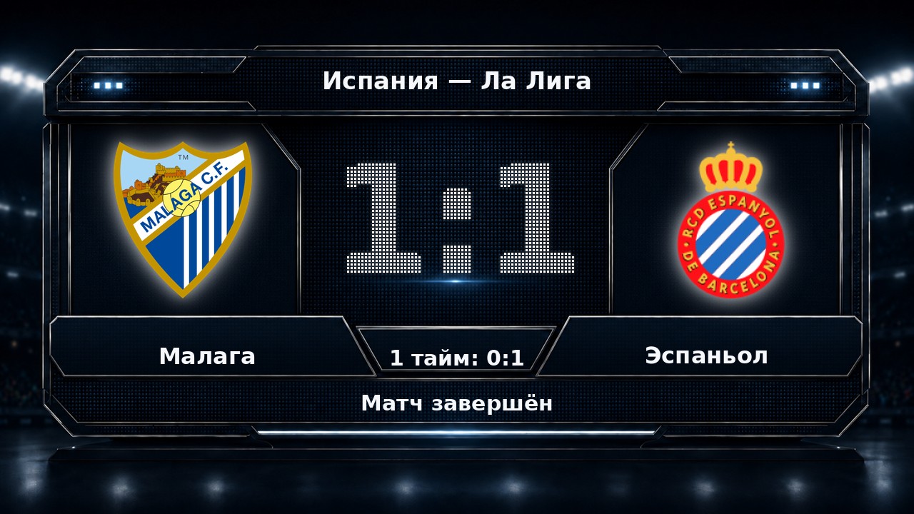 Малага — Эспаньол: результат матча
