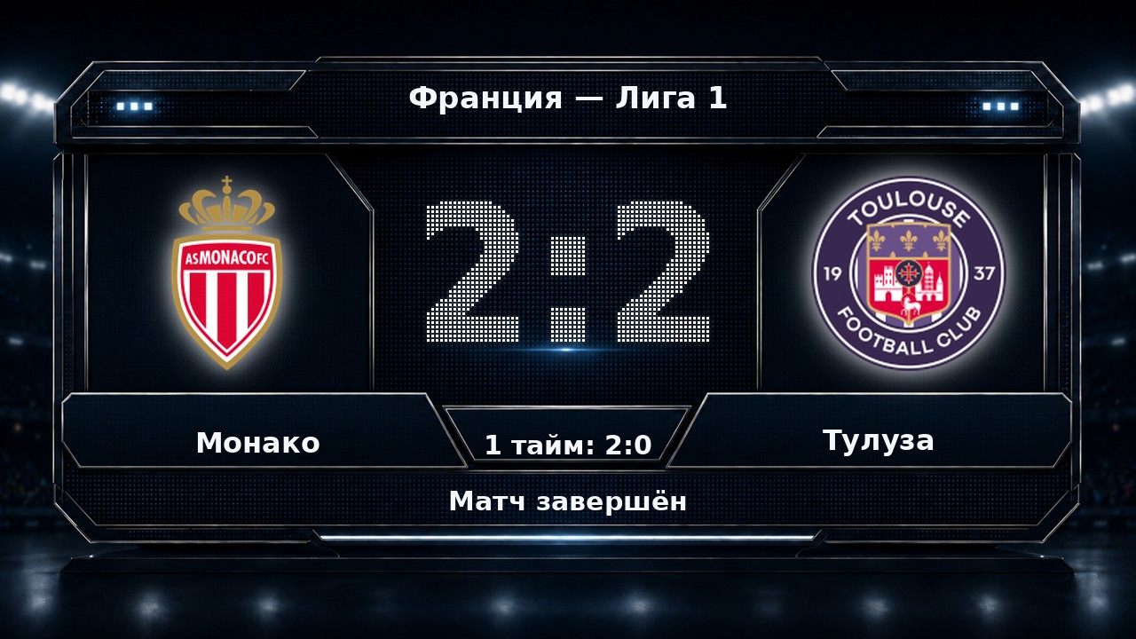 Монако — Тулуза: результат матча