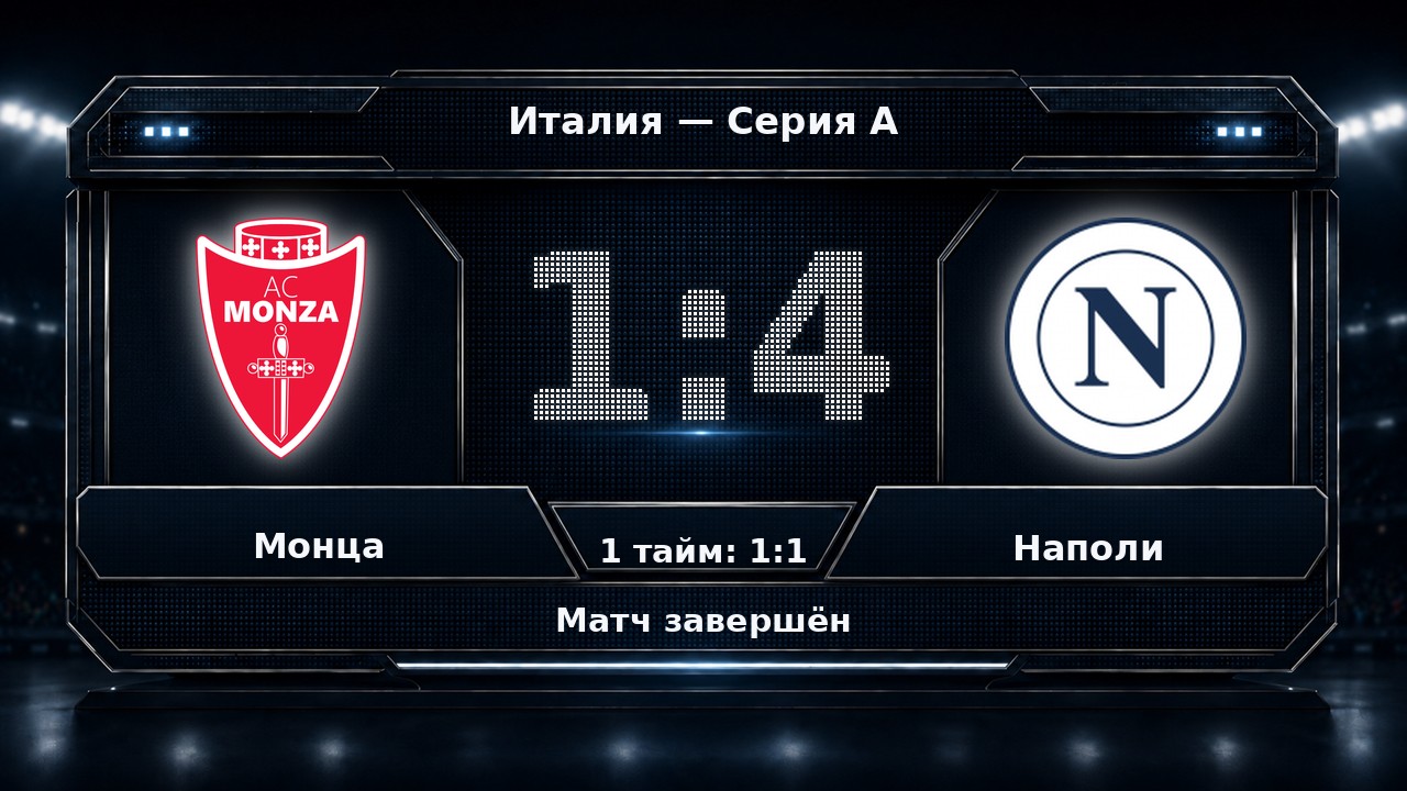 Монца — Наполи: результат матча