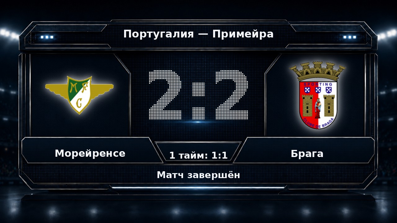 Морейренсе — Брага: результат матча