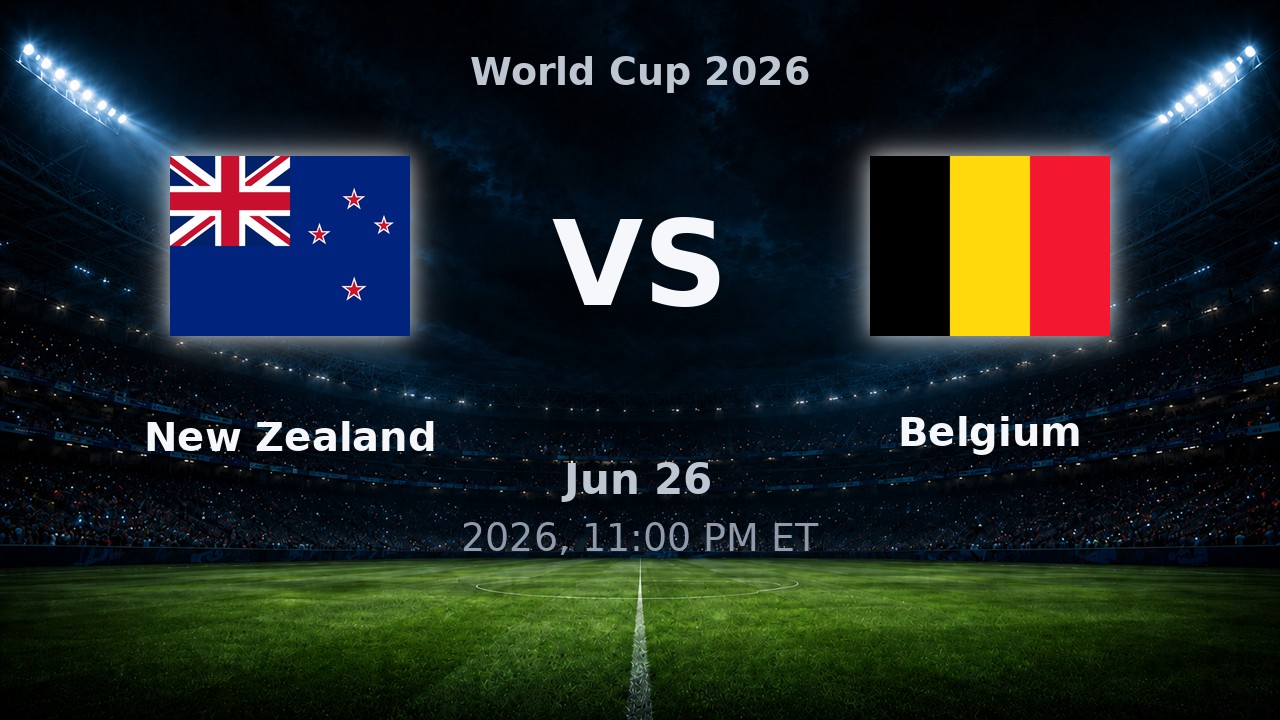 New Zealand vs Belgium: World Cup 2026 preview