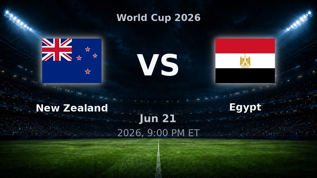 New Zealand vs Egypt: World Cup 2026 preview