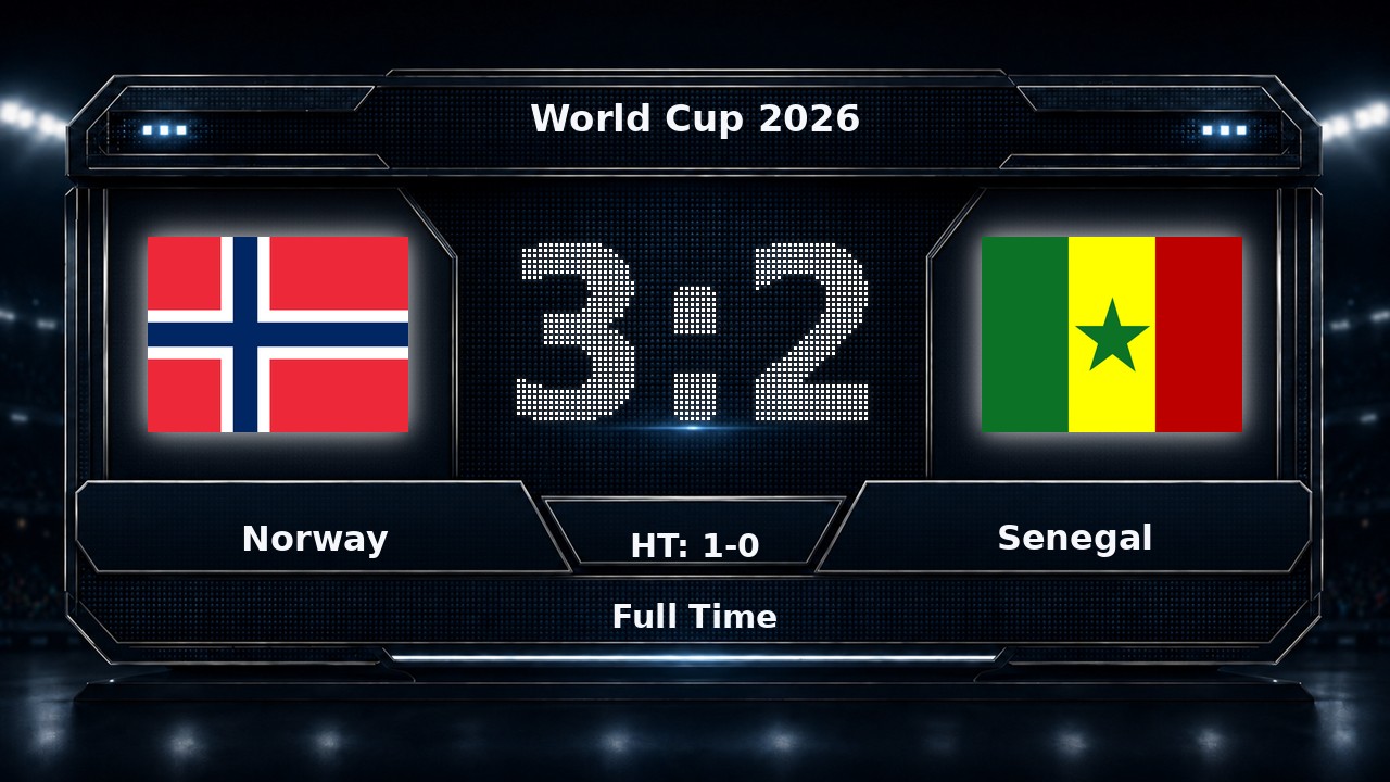 Norway 3-2 Senegal: World Cup 2026 result