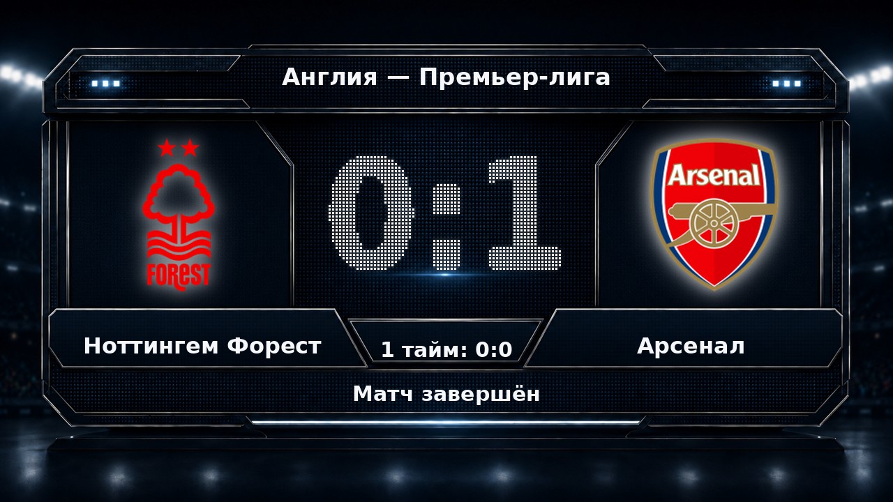 Ноттингем Форест — Арсенал: результат матча