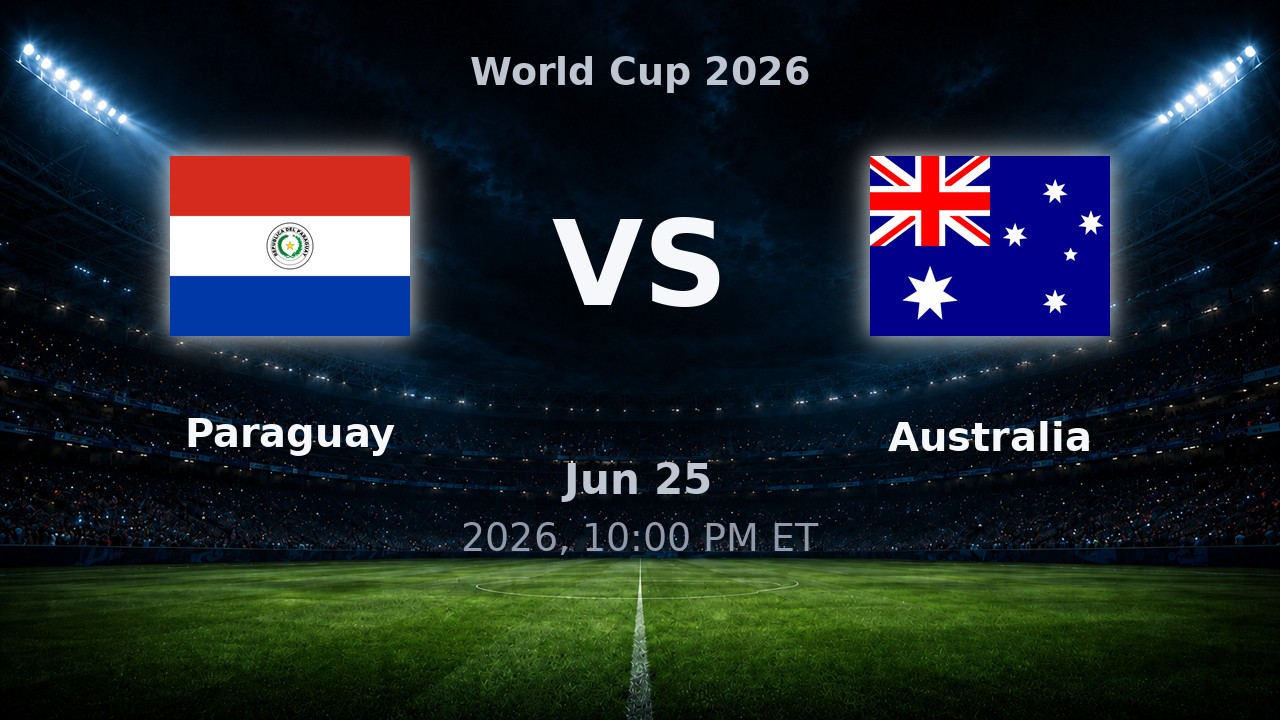 Paraguay vs Australia: World Cup 2026 preview