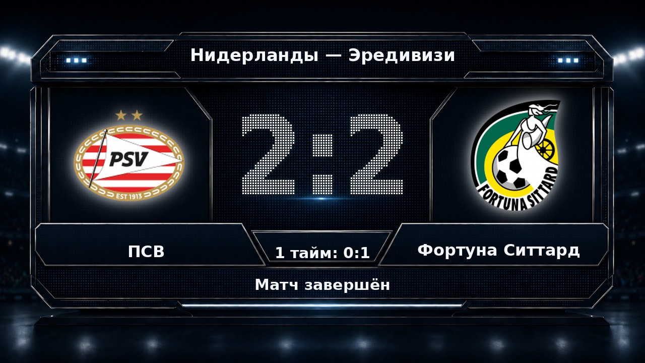 ПСВ — Фортуна Ситтард: результат матча