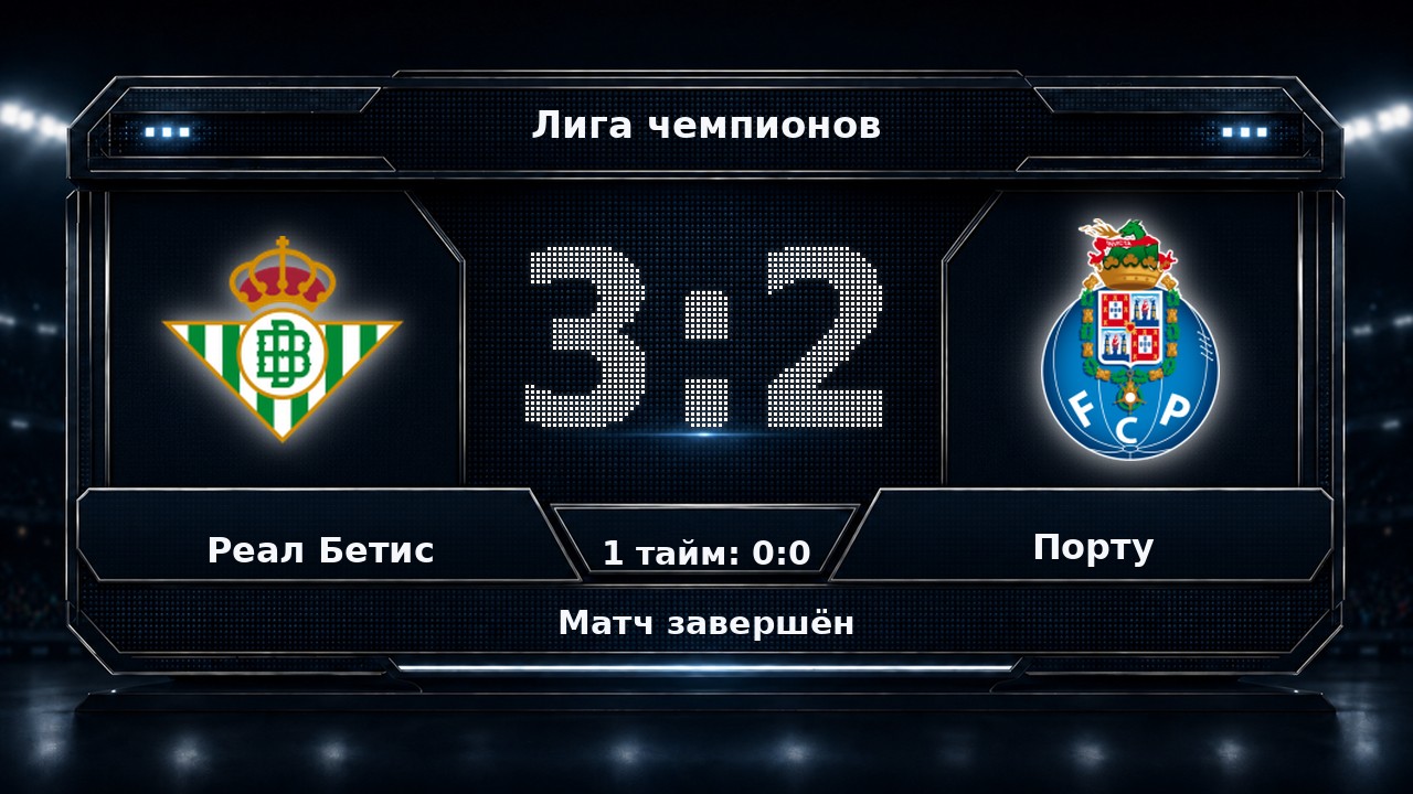 Реал Бетис — Порту: результат матча