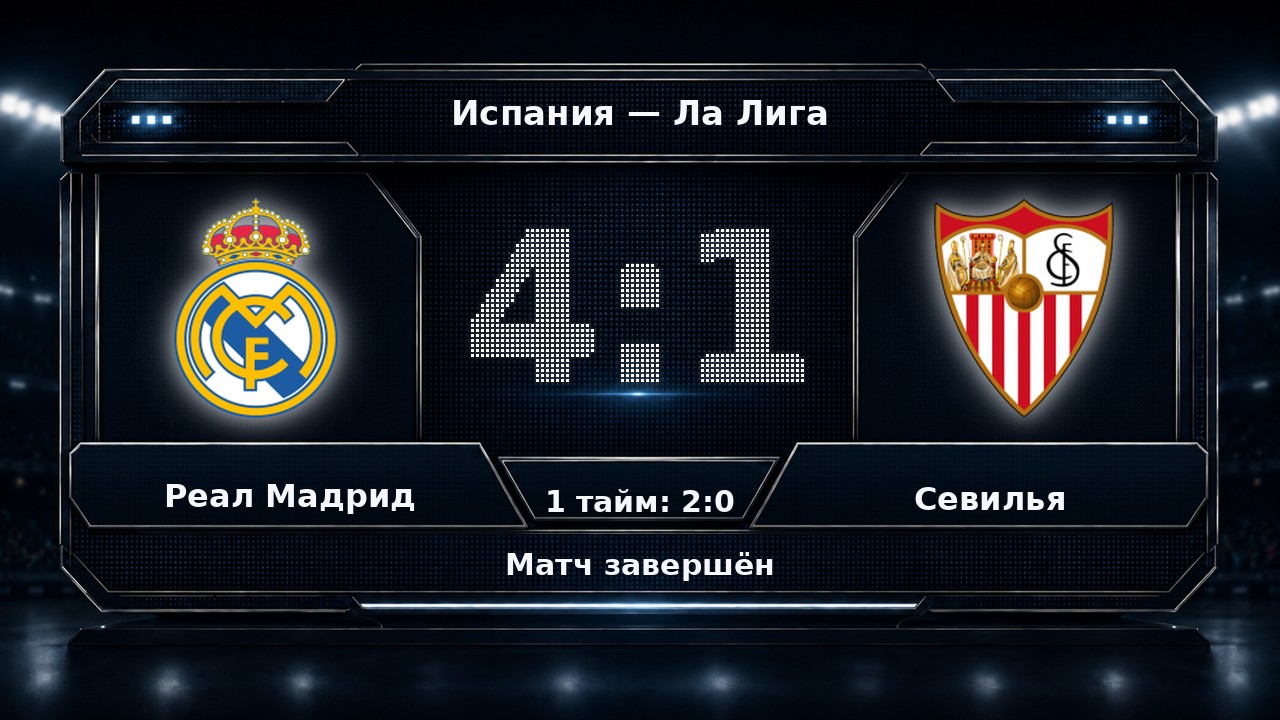 Реал Мадрид — Севилья: результат матча