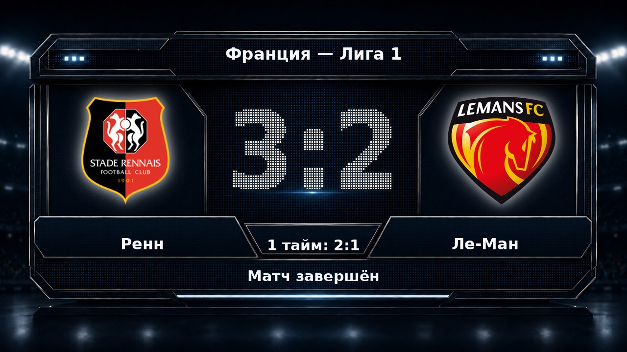 Ренн — Ле-Ман: результат матча