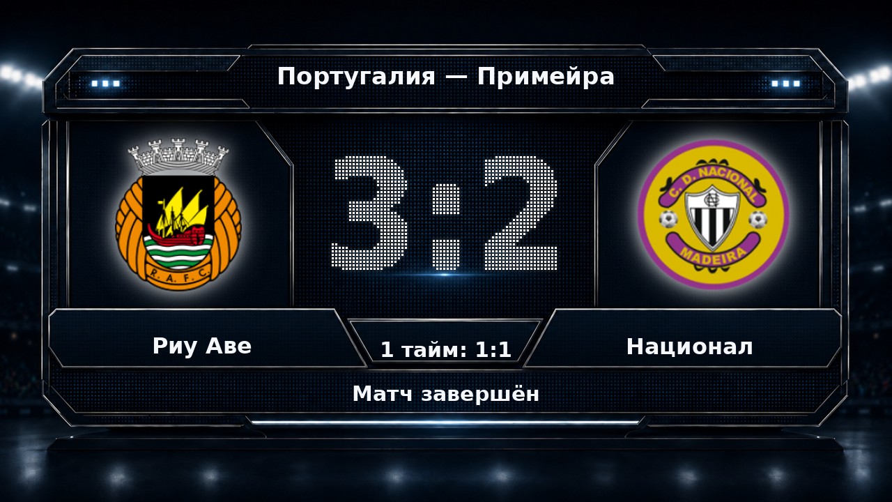 Риу Аве — Национал: результат матча