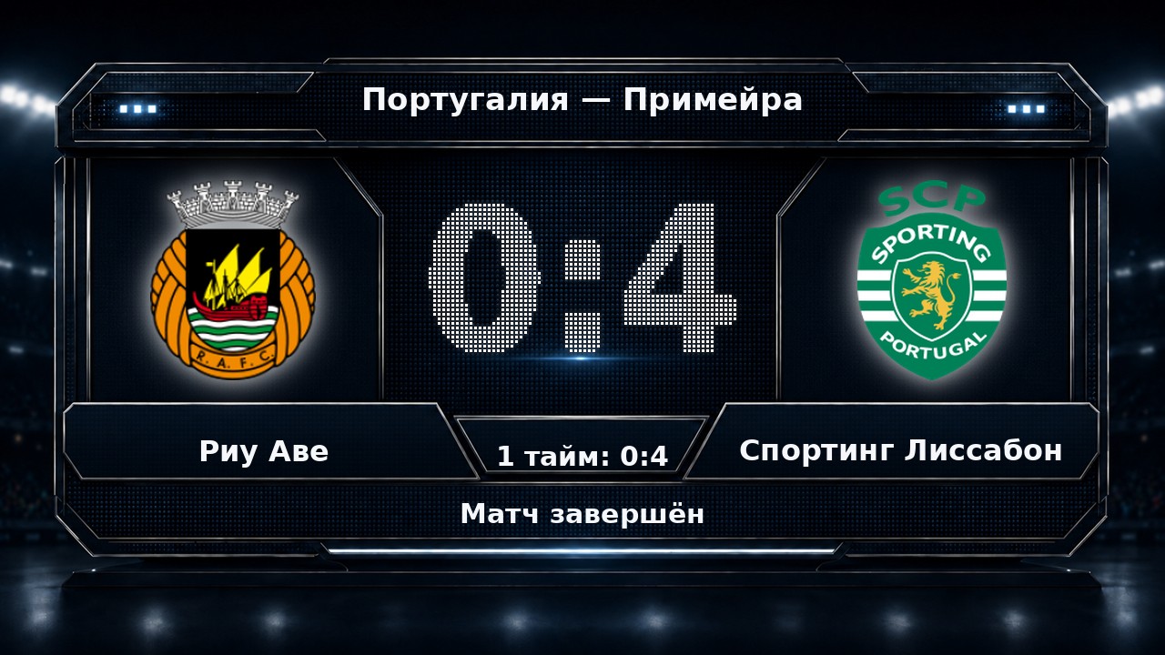 Риу Аве — Спортинг Лиссабон: результат матча