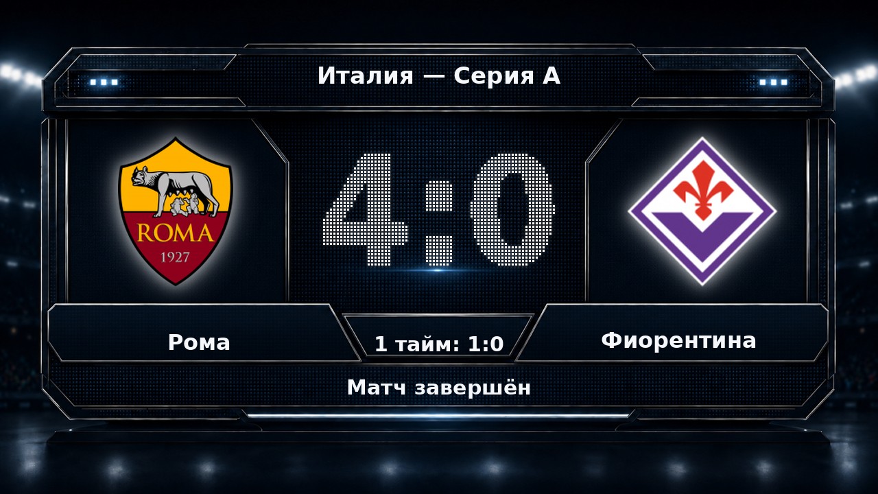 Рома — Фиорентина: результат матча