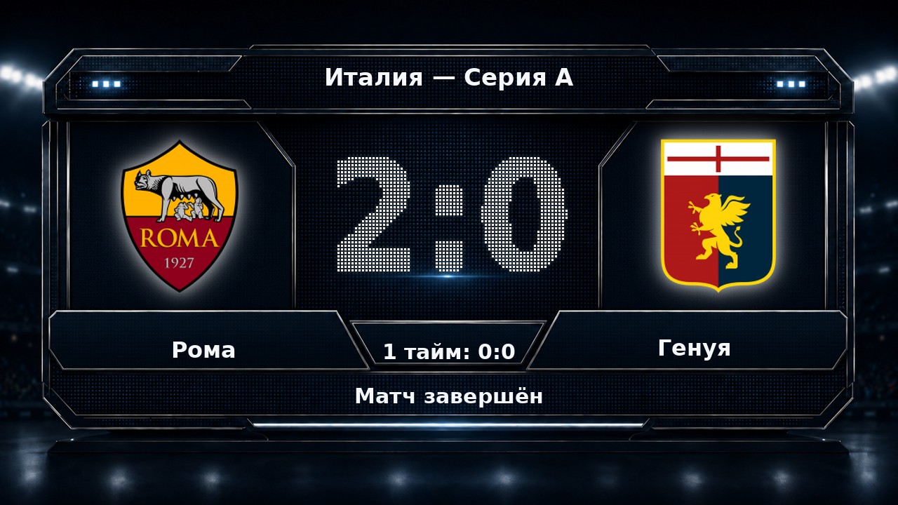 Рома — Генуя: результат матча