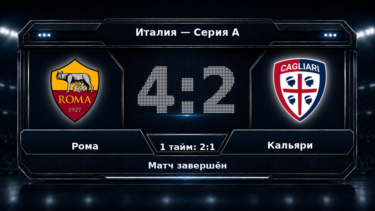 Рома — Кальяри: результат матча