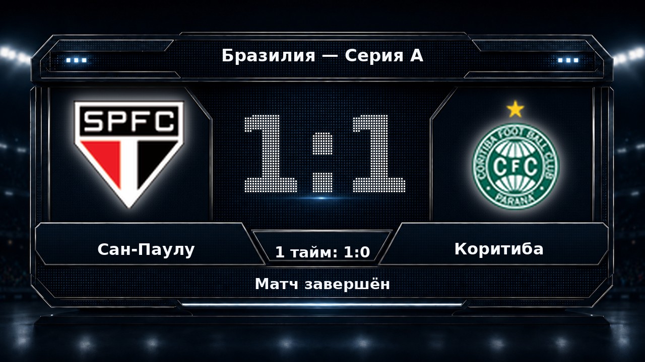Сан-Паулу — Коритиба: результат матча