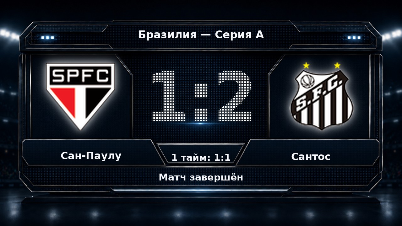 Сан-Паулу — Сантос: результат матча