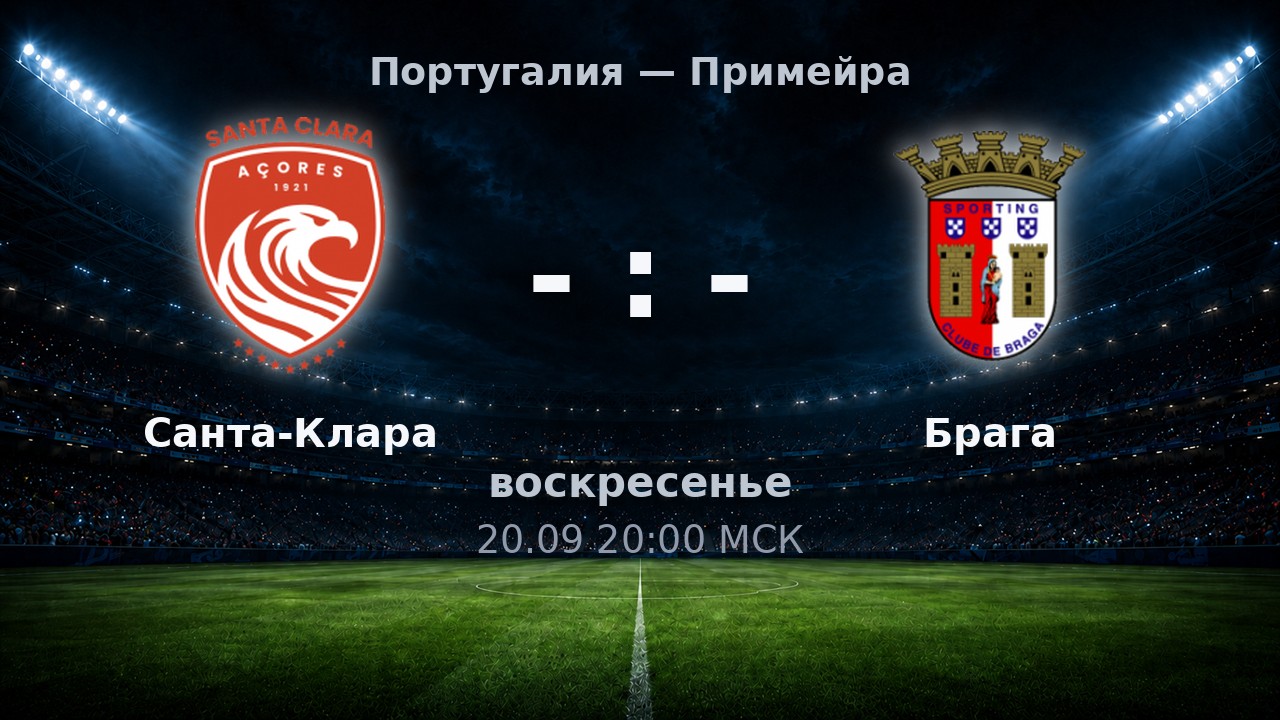 Санта-Клара — Брага: анонс матча