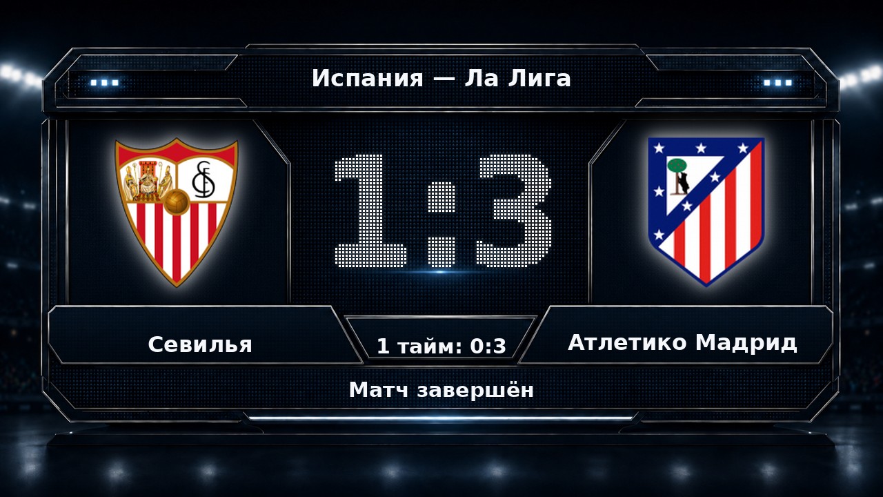 Севилья — Атлетико Мадрид: результат матча