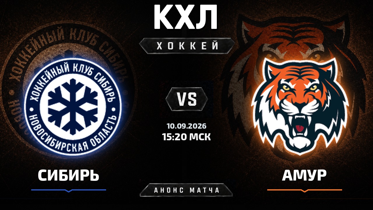 Сибирь — Амур: анонс матча КХЛ