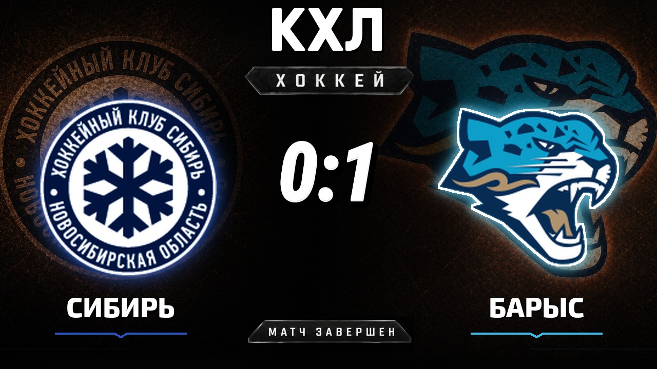 Сибирь — Барыс: результат матча КХЛ