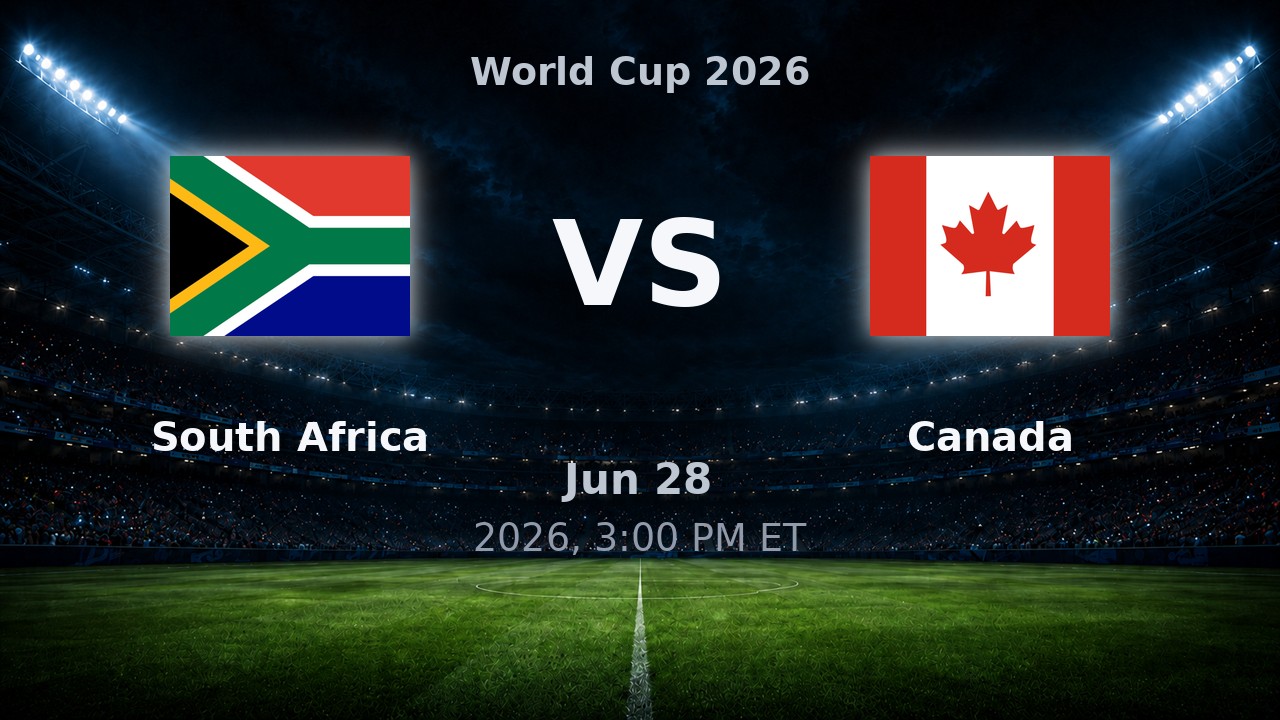 South Africa vs Canada: World Cup 2026 preview