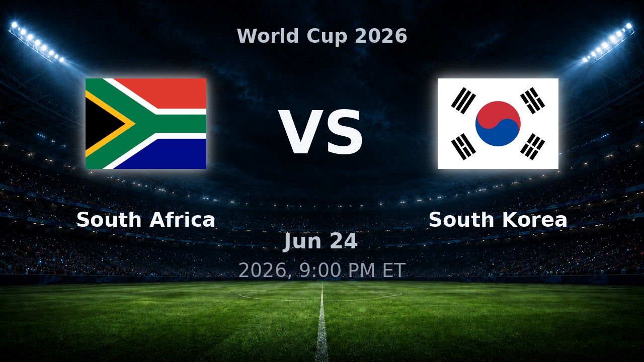 South Africa vs South Korea: World Cup 2026 preview