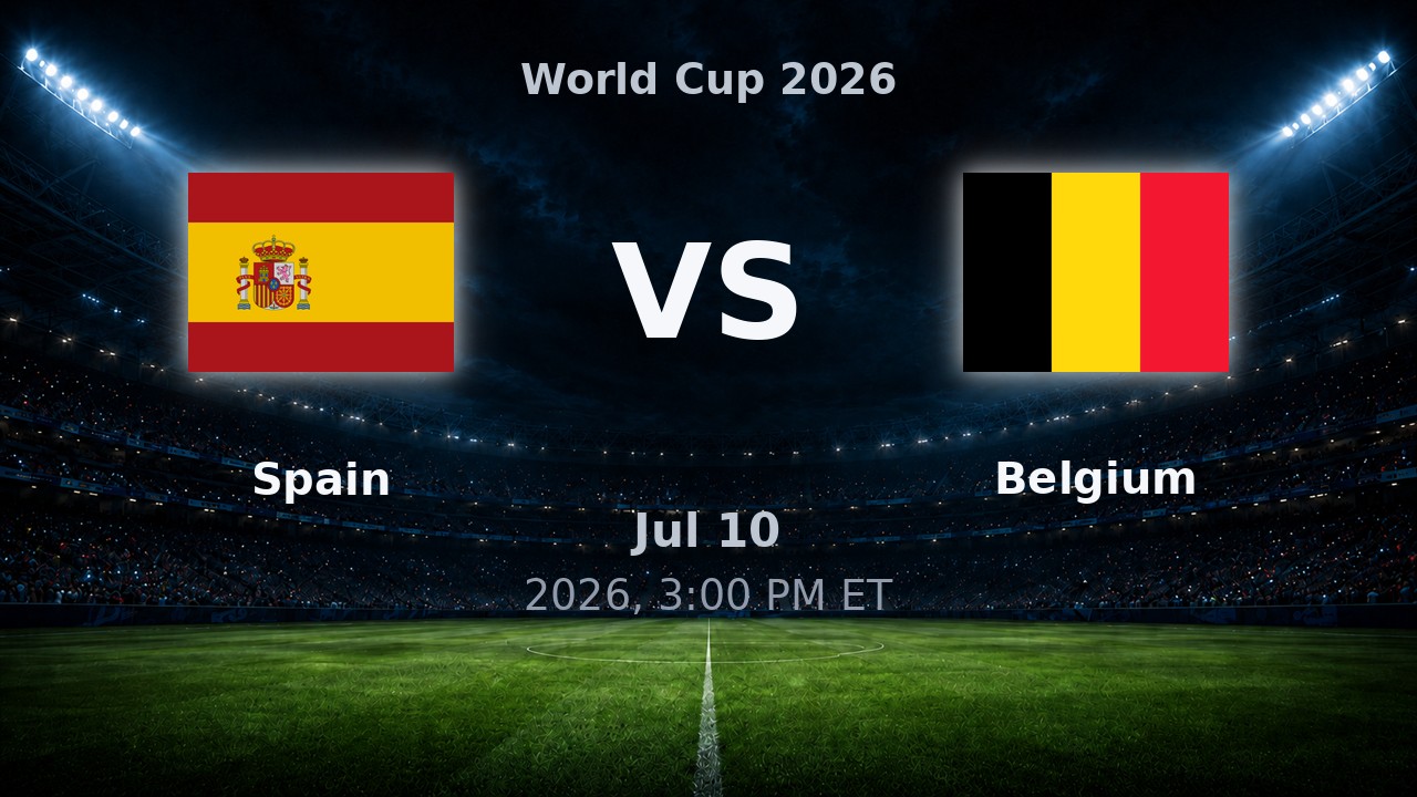 Spain vs Belgium: World Cup 2026 preview
