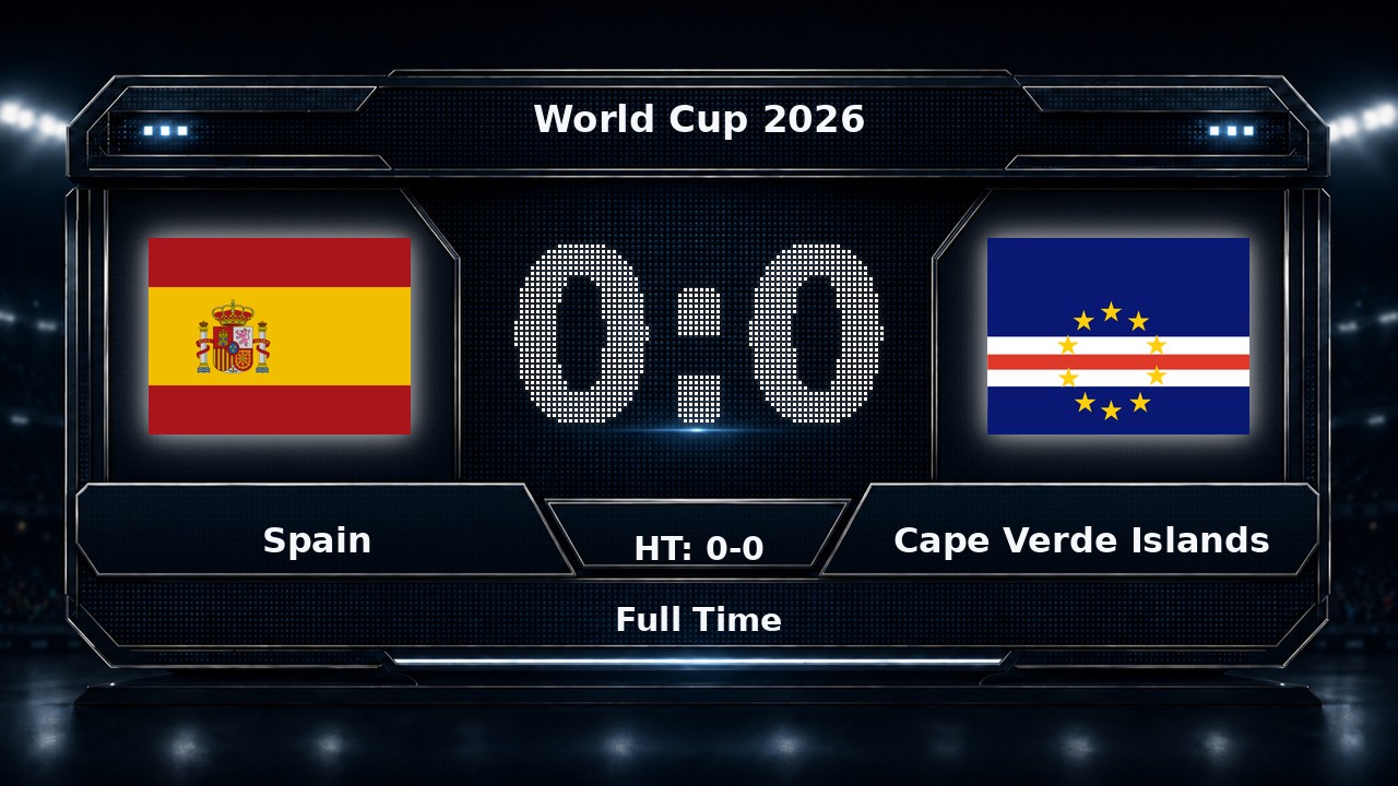 Spain 0-0 Cape Verde Islands: World Cup 2026 result
