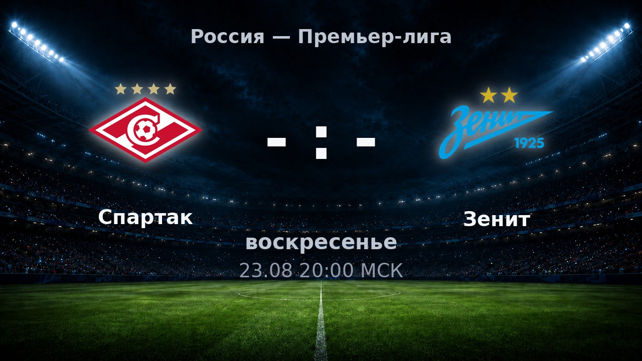 Спартак — Зенит: анонс матча