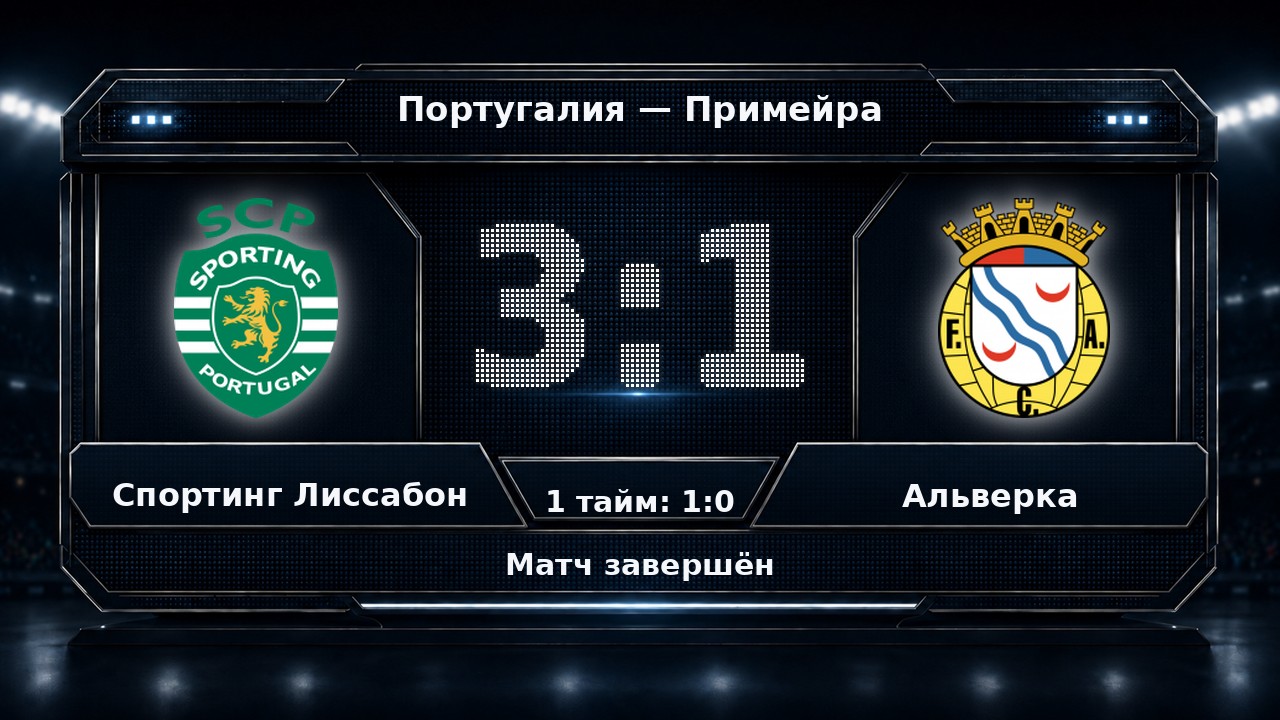 Спортинг Лиссабон — Альверка: результат матча