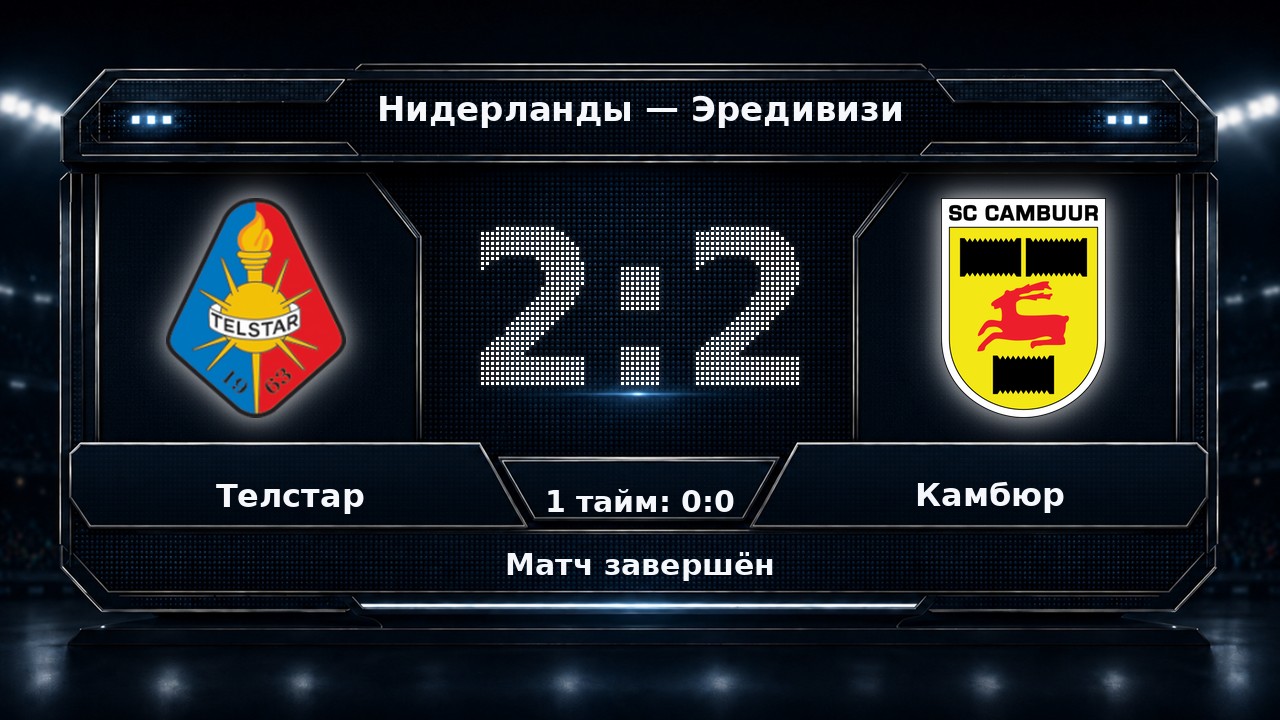 Телстар — Камбюр: результат матча