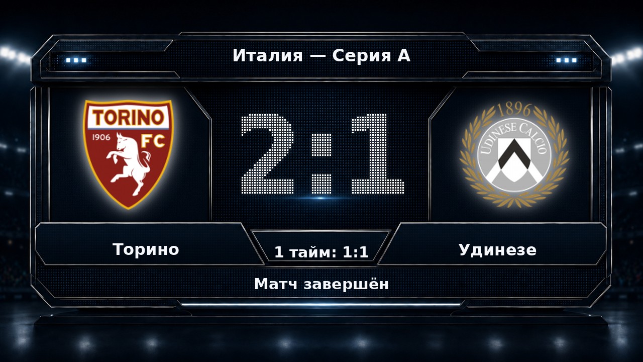 Торино — Удинезе: результат матча