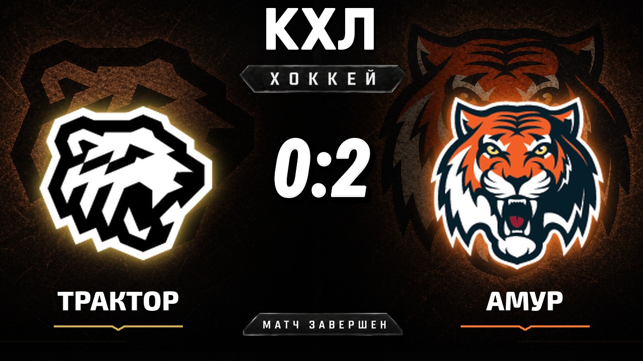 Трактор — Амур: результат матча КХЛ