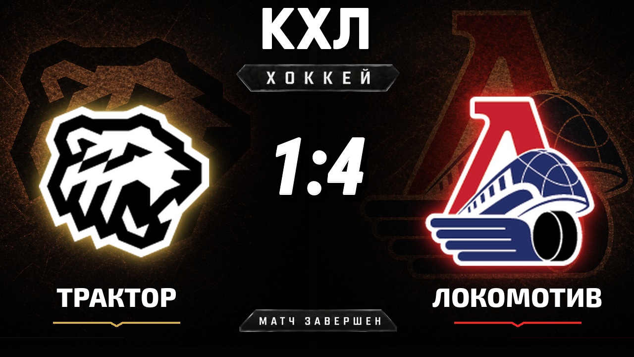 Трактор — Локомотив: результат матча КХЛ