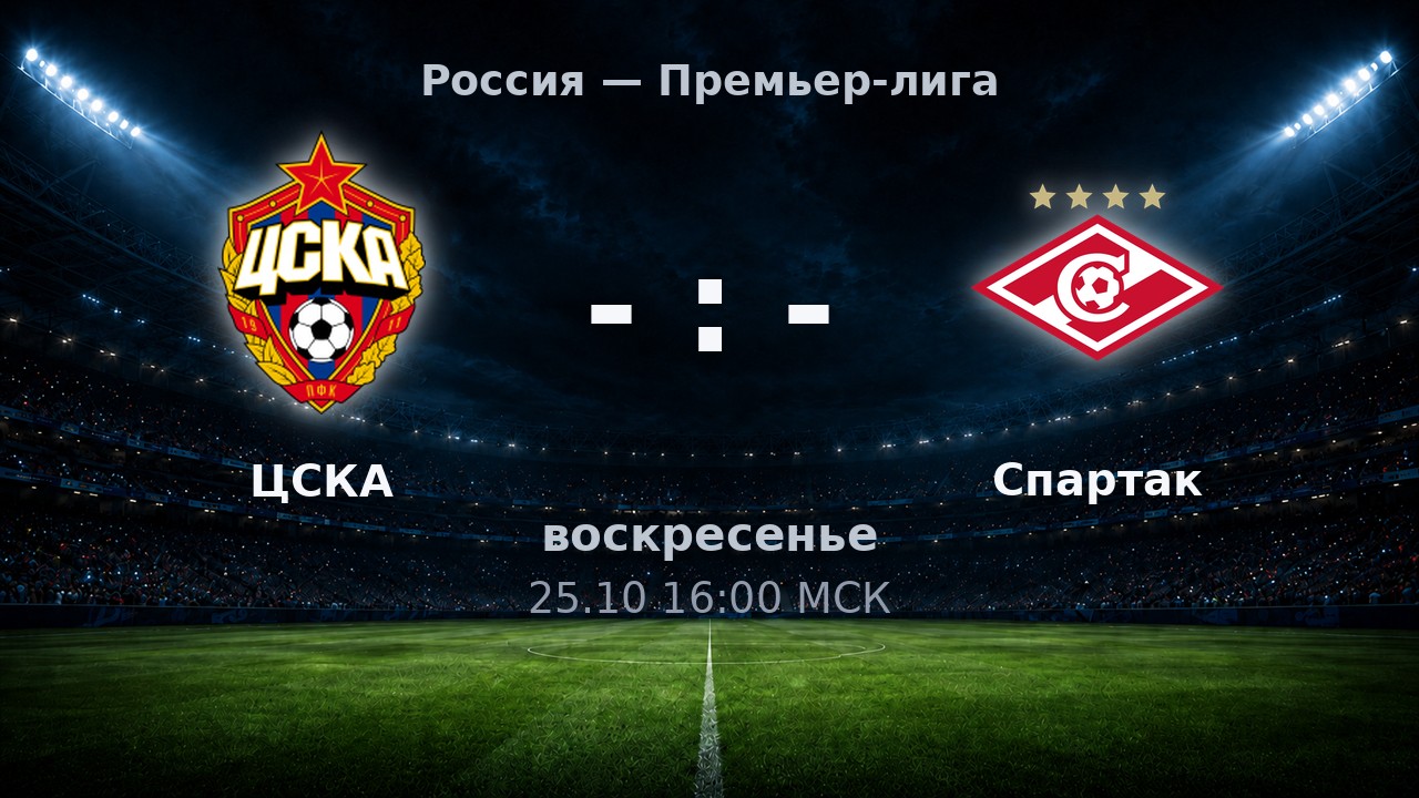 ЦСКА — Спартак: анонс матча