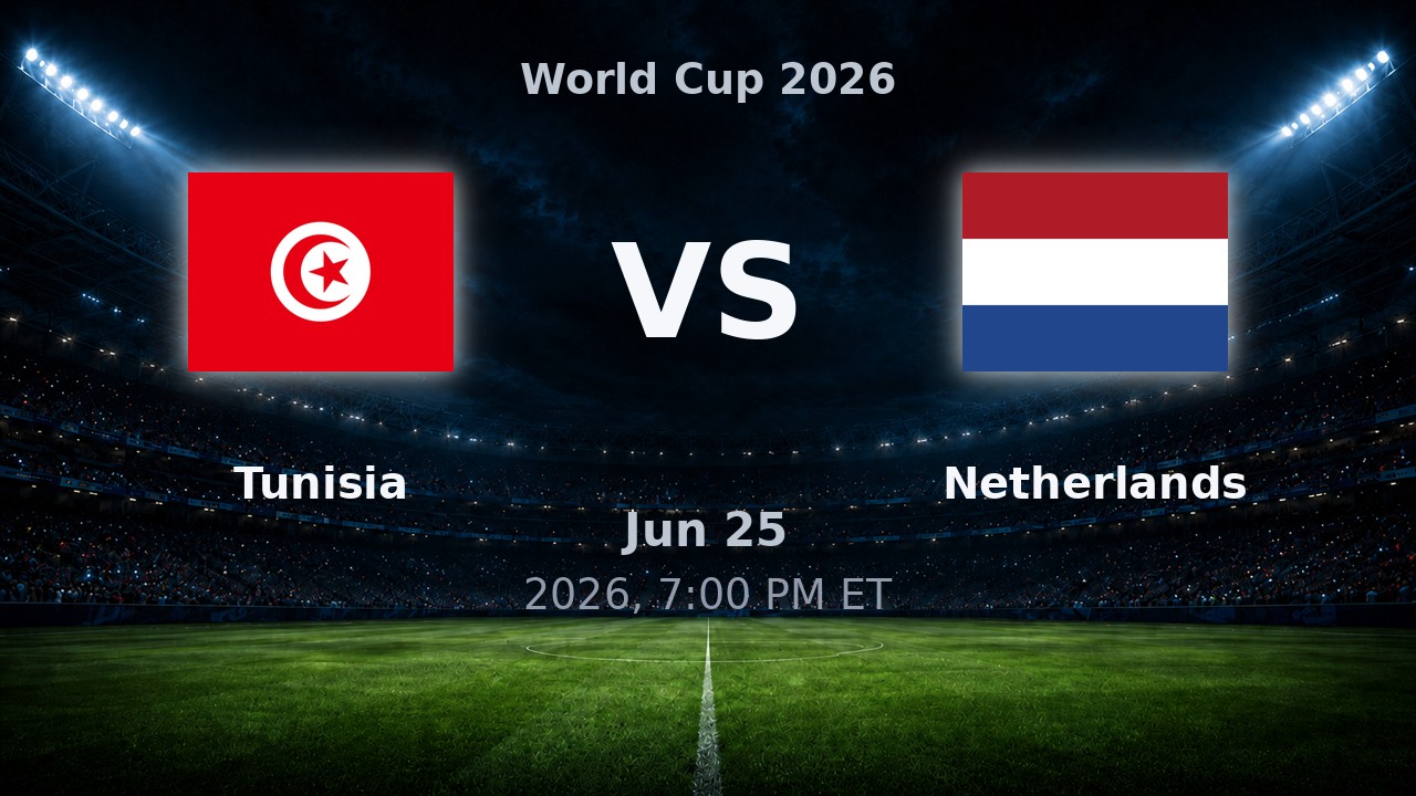 Tunisia vs Netherlands: World Cup 2026 preview