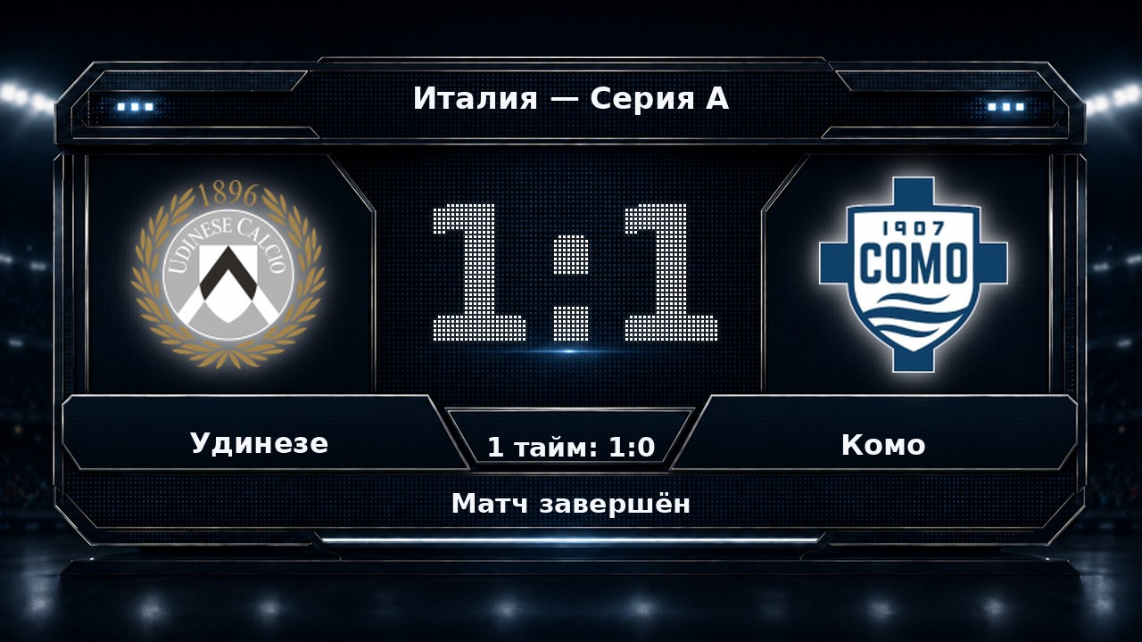 Удинезе — Комо: результат матча