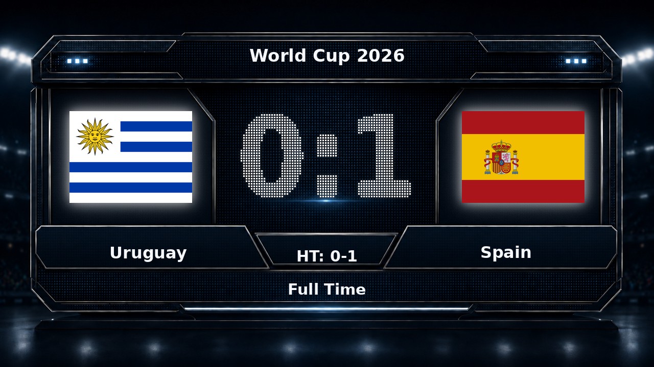 Uruguay 0-1 Spain: World Cup 2026 result