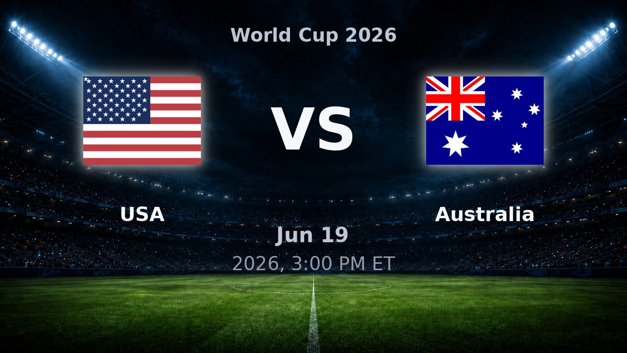 USA vs Australia: World Cup 2026 preview