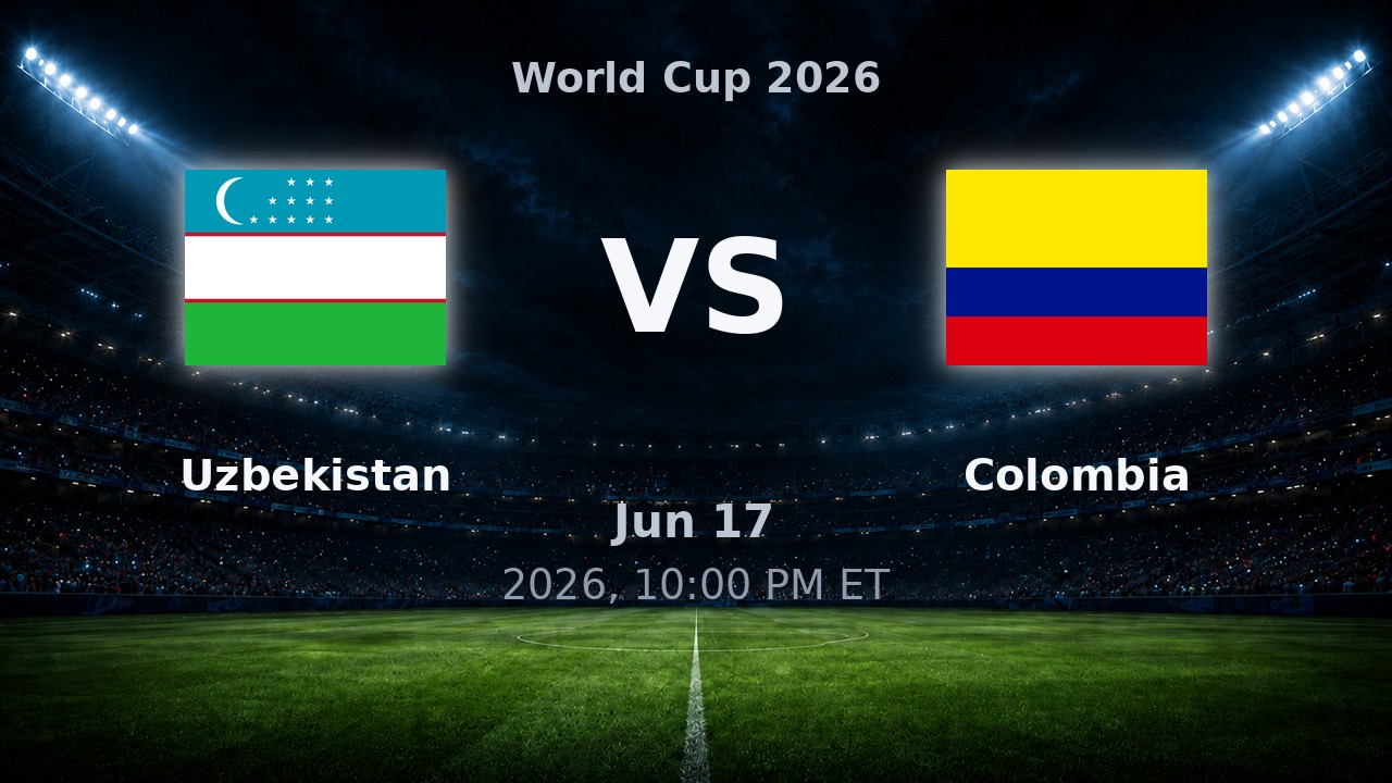 Uzbekistan vs Colombia: World Cup 2026 preview