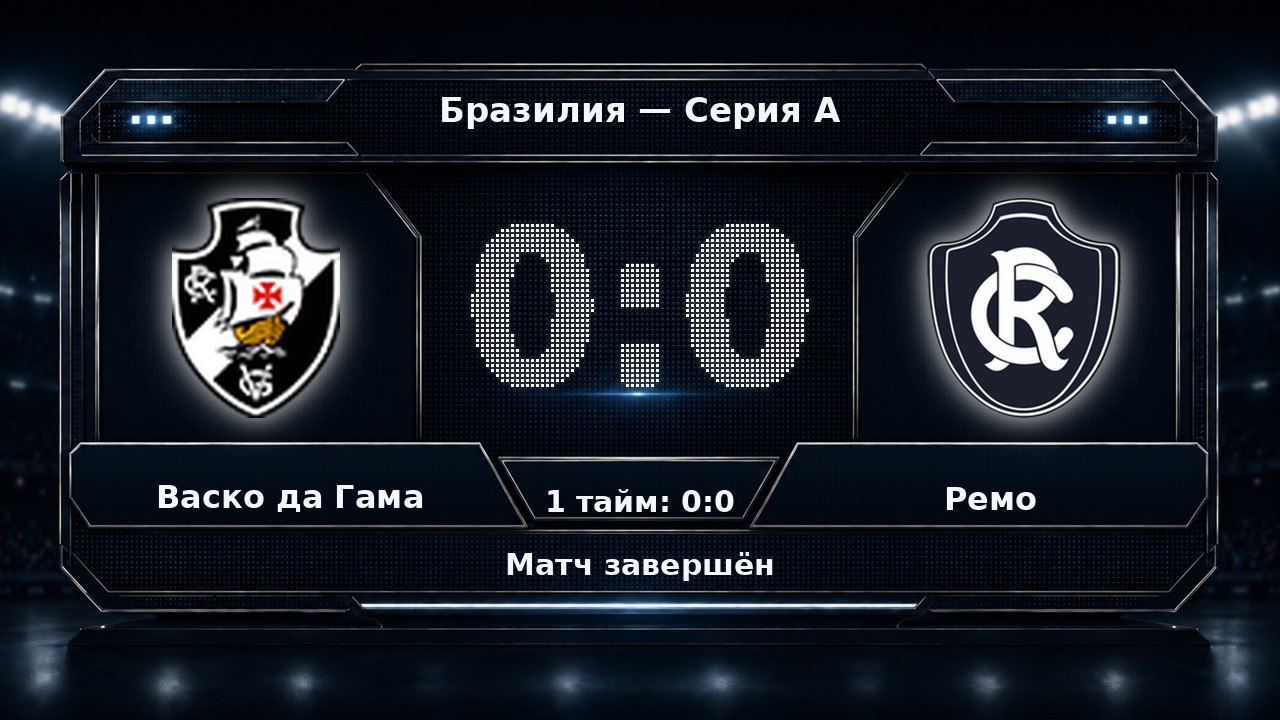 Васко да Гама — Ремо: результат матча